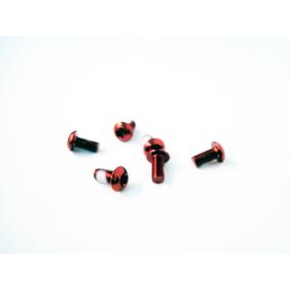 Hygia 6x Schraubenset für Bremsscheiben M5x10mm rot