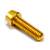 HiTeMP42 Schrauben aus Alu M6x20 konisch farbig gold