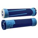 ODI MTB Griffe AG2 Signature Lock-On 2.1;blau-hellblau, 135mm;blaue Klemmringe