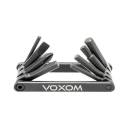 Voxom Multifunktionswerkzeug WKl7;schwarz, 8 Funktionen;