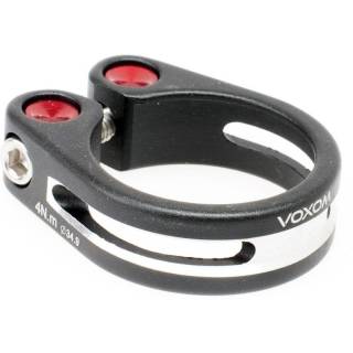 Voxom Sattelklemme Sak4;schwarz, 34,9mm, für Carbonrahmen;