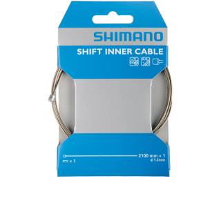 Shimano Schaltinnenzug mit Enkappe Ø 1,2 mm x 2100 mm Edelstahl silber