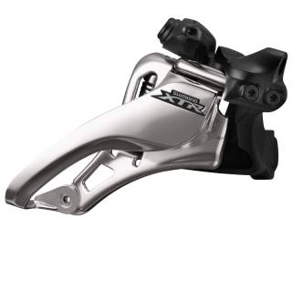 Shimano XTR 2x11s Umwerfer Low Clamp Ø 34,9 mm SideSwing, SidePull silber-schwarz