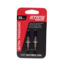 NOTUBES Universal Ventil 44mm;Messing, silber;bis zu 8mm...