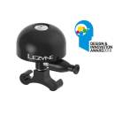 Lezyne Classic Brass Klingel, S schwarze Klingel, schwarze Halterung