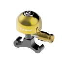 Lezyne Classic Brass Klingel, S schwarze Klingel, schwarze Halterung