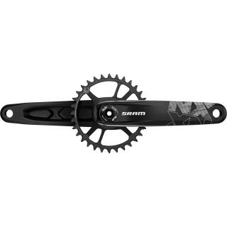SRAM Kurbelgarnitur NX Eagle DUB 165mm, 32T DM, schwarz ohne DUB Innenlager