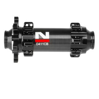 Novatec 3 in 1 11s VR Nabe Carbon Disc Steckachse 28 H / Ø15x100 mm D411CB, straightpull schwarz