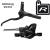 Shimano MT201 Disc Brake Set rechts HR  Resin ohne Fin schwarz