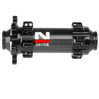 Novatec 3 in 1 11s VR Nabe Carbon Disc Steckachse 24 H / Ø15x100 mm D411CB, straightpull schwarz