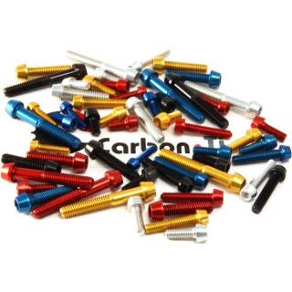 Carbon-Ti Aluminium Schraube M6x15 konisch 2,0g gold