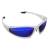 Trivio Sportsonnenbrille rahmenlos mit 3x Wechselgläsern Imaginair weiß-schwarz matt