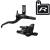 Shimano M4100 Disc Brake Set rechts HR 2-Kolben  Resin ohne Fin schwarz
