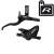 Shimano M4100 Disc Brake Set links VR 4-Kolben  Resin ohne Fin schwarz
