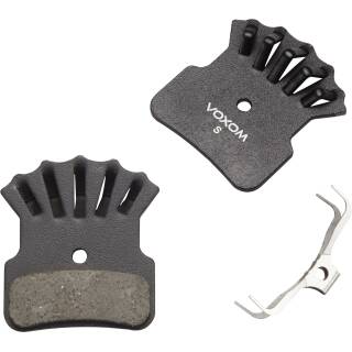 Voxom Scheibenbremsbeläge Bsc31 Shimano XT BR-M8020, SAINT BR-M820, Zee BR-M640, 2 Stück, Alu-Trgpl. semi-metal
