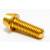 HiTeMP42 Schrauben aus Alu M5x15 konisch farbig gold
