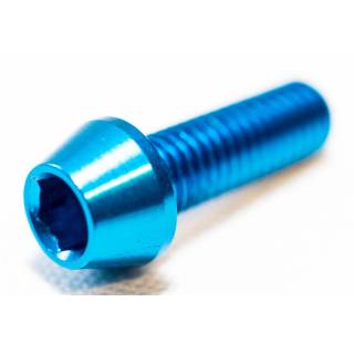 HiTeMP42 Schrauben aus Alu M5x15 konisch farbig shiny-blue