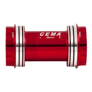 CEMA Innenlager PF30 für Shimano W: 68/73 x ID: 46 mm Keramik - rot, Interlock