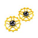 JRC 13T Pulley Wheels for Shimano MTB 12speed Gold...