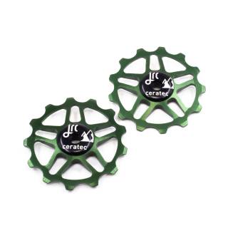 JRC 13T Pulley Wheels for Shimano MTB 12speed Racing Green
