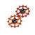 JRC Narrow Wide 12t Ceramic Jockey Wheels Orange Schaltröllchen