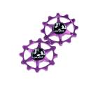 JRC Narrow Wide 12t Ceramic Jockey Wheels Purple
