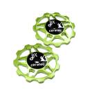 JRC Ceramic Jockey Wheels 11t Acid Green