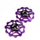JRC Ceramic Jockey Wheels 11t Purple