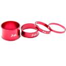 JRC Machined Anodised Headset Spacers Red