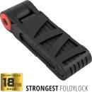 Voxom Fahrradschloss Foldylock Forever schwarz-rot
