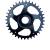 Samox E-Bike Kettenblatt 1/2x3/32" Direct Mount Stahl 38t / 50 mm / Narrow Wide  für Bosch Gen.4+5 schwarz