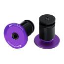 JRC Alloy Handlebar Ends Plugs Purple