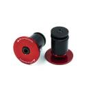 JRC Alloy Handlebar Ends Plugs Red