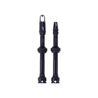BBB Tubeless Ventile Al Valve herausnehmbarer Kern 2 Stk 60mm schwarz