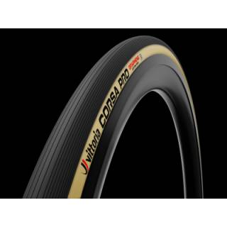 Reifen Vittoria 26-622 Corsa Pro TLR 700x26C - 28 schwarz/beige TLR 2C GRAPHENE2.0 faltbar
