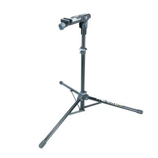 Topeak PrepStand Pro - Klemmung:Schonende Gummibacken, 360° drehbar, Kurbelmechanismus;Materialien:6061 T6 Aluminiumrohre, Gummi;Klemmweite:1,9 - 4,5 cm;Gewicht:6,2 kg;Max. Belastung:25 kg;Maße:117 x 17,8 cm (gefaltet), 135 cm (Durchmesser Standfläche);Ar