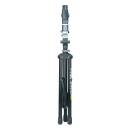 Topeak PrepStand Pro - Klemmung:Schonende Gummibacken, 360° drehbar, Kurbelmechanismus;Materialien:6061 T6 Aluminiumrohre, Gummi;Klemmweite:1,9 - 4,5 cm;Gewicht:6,2 kg;Max. Belastung:25 kg;Maße:117 x 17,8 cm (gefaltet), 135 cm (Durchmesser Standfläche);Ar