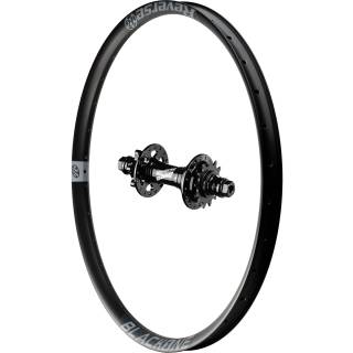 REVERSE HR Laufrad Black-ONE Schwarz 26" (Schw./Grau.) 135/10mm Singlespeed / 13T