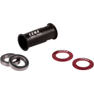 CEMA Innenlager BB90-BB95 für SRAM GXP Ceramic - SG3 - COATED schwarz-silber, W: 90,5/95 x ID: 37 mm