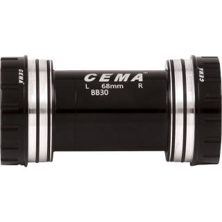 CEMA Innenlager BB30 für FSA386 Rotor 30mm, Ceramic - SG3 - COATED, Interlock, schwarz, W: 68/73 x ID: 42 mm