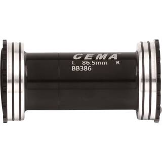 CEMA Innenlager BB386 für SRAM DUB Ceramic - SG3 - COATED schwarz, W: 86,5 x ID: 46 mm