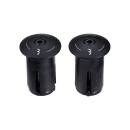 BBB end caps aluminum ScrewOn Alu (2pcs) 18-22mm  25.4mm...