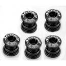 AGOGO Kettenblattschrauben aus Aluminium 5er Set schwarz