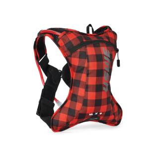 USWE Rucksack Outlander 2 Packvolumen 2 Liter, inkl. 1,5L Trinkblase, flannel rot/schwarz