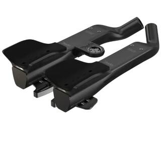 Deda Lenkeraufsatz TT Jet 2 Hydro Alu f.Sram blips S (315 mm) Inkl. Computer Halter und Pads schwarz