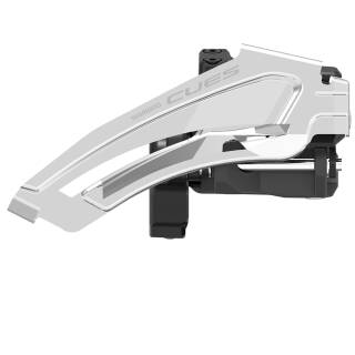 Shimano Cues 2x10/11s Trekking Umwerfer Band-Type Ø 34,9 mm Top Swing/For 36T/40T Top Gear silber-schwarz