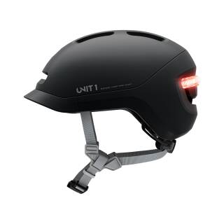 UNIT1 NEON SE Smart Helmet, Charcoal Black Charcoal/Black S