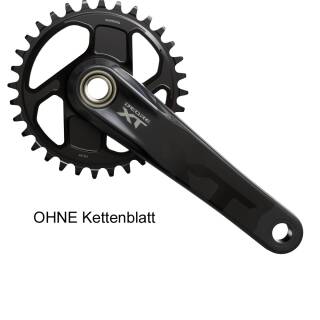 Shimano XT 12s Kurbel 170 mm   ohne Kettenblatt schwarz