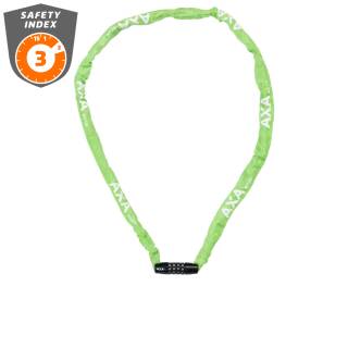Axa Kettenschloss Rigid 120 Code  Stärke: 3,5 mm,  Länge: 120 cm grün