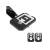 Redshift Mousetrap Pedal Adapter  schwarz-grau